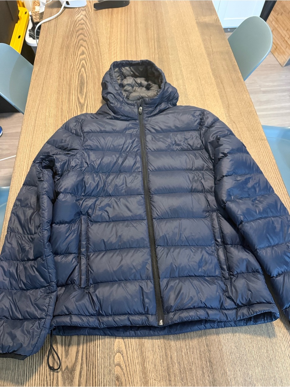 Abercrombie & Fitch Navy Quilted Packable Puffer Jacket